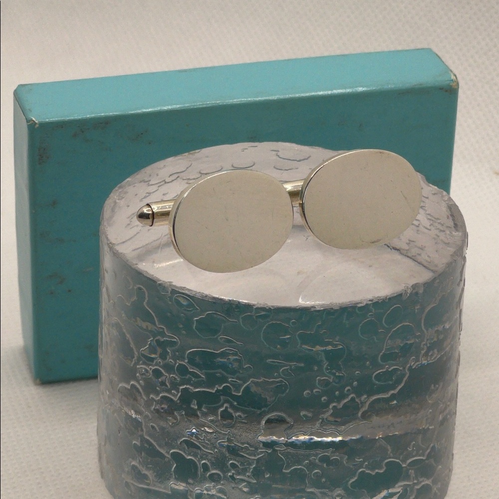 Vintage Tiffany & Co. Sterling Silver Oval Cufflinks